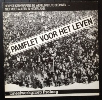 Toneelwerkgroep Proloog ‎- Pamflet Voor Het Leven - LP 1983 - 1