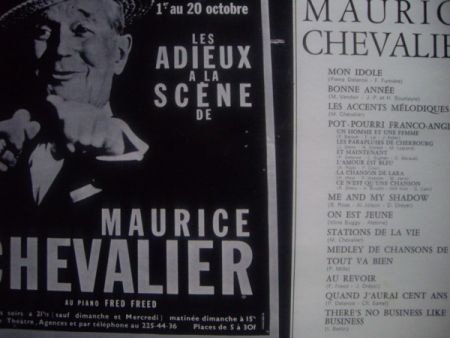 Maurice Chevalier - LP 1968 - 180 gram - 2