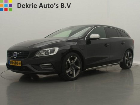 Volvo V60 - 2.4 D6 AWD *€18.490, - INCL.* Plug-In Hybrid R-Design / LEDER - ALCANTARA / NAVI / PDC / - 1