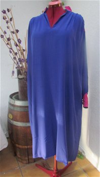 15-2377 Prachtige Blauw/Roze Jurk Maat XXL - 1