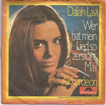 Daliah Lavi ‎– Wer Hat Mein Lied So Zerstört, Ma? (1971) - 1