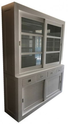 Buffetkast Hasselt wit - wit 180 x 50/40 x 220cm - nr. 1