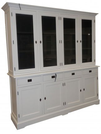 Winkelkast Berkel wit - zwart 220 x 50/40 x 220cm - nr. 1