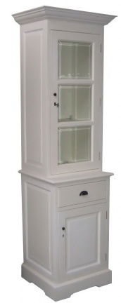 Smalle servieskast white wash 50cm breed mooi voor in de keuken - nr. 1
