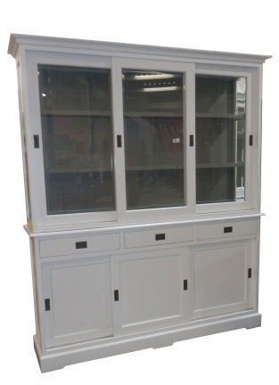 Buffetkast Vaassen wit - grijs 180 x 45/40 x 220cm - nr. 1