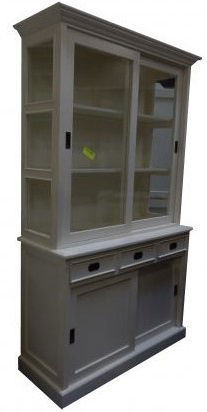 Buffetkast Herveld wit - wit 120 x 50/40 x 220cm - nr. 1