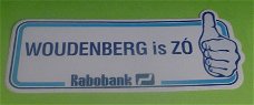 Sticker Woudenberg is ZO(rabobank)
