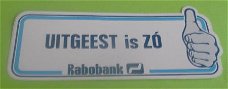 Sticker Uitgeest is ZO(rabobank)