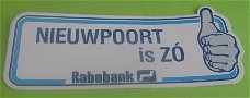 Sticker Nieuwpoort is ZO(rabobank)