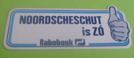 Sticker Noordscheschut is ZO(rabobank) - 1