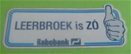 Sticker Leerbroek is ZO(rabobank) - 1 - Thumbnail