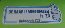 Sticker De Haarlemmermeer is ZO(rabobank)