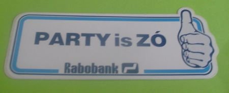Sticker Party is ZO(rabobank) - 1