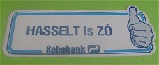 Sticker Hasselt is ZO(rabobank)