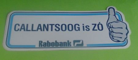 Sticker Callantsoog is ZO(rabobank) - 1