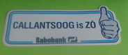 Sticker Callantsoog is ZO(rabobank) - 1 - Thumbnail