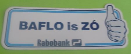 Sticker Baflo is ZO(rabobank) - 1