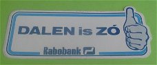 Sticker Dalen is ZO(rabobank)