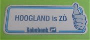 Sticker Hoogland is ZO(rabobank) - 1 - Thumbnail