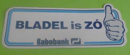 Sticker Bladel is ZO(rabobank) - 1