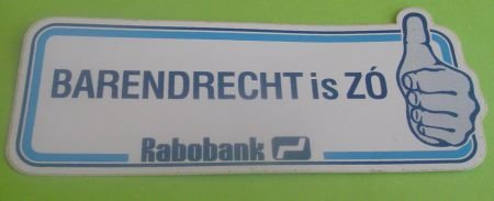 Sticker Barendrecht is ZO(rabobank) - 1