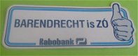 Sticker Barendrecht is ZO(rabobank) - 1 - Thumbnail