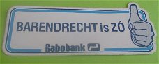 Sticker Barendrecht is ZO(rabobank)