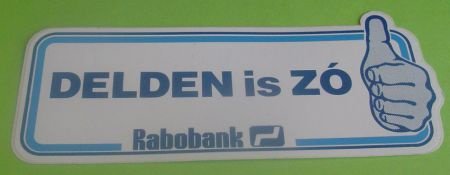 Sticker Delden is ZO(rabobank) - 1