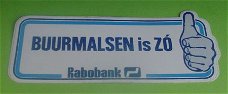 Sticker Buurmalsen is ZO(rabobank)