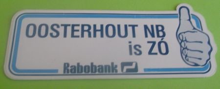 Sticker Oosterhout(NB) is ZO(rabobank) - 1