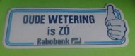 Sticker Oude Wetering is ZO(rabobank) - 1 - Thumbnail
