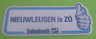 Sticker Nieuwleusen is ZO(rabobank) - 1 - Thumbnail