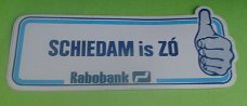 Sticker Schiedam is ZO(rabobank)