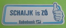 Sticker Schaijk is ZO(rabobank)