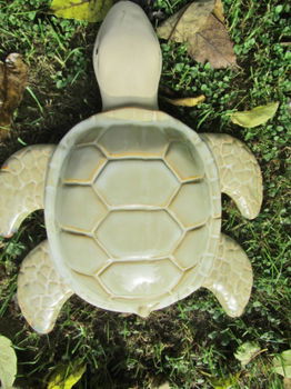 PRACHTIGE GROTE KERAMIEK SCHILDPAD - 3