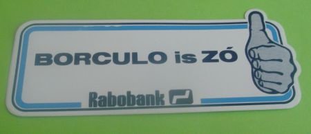 Sticker Borculo is ZO(rabobank) - 1