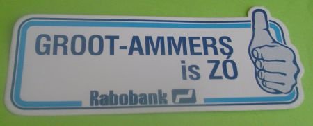 Sticker Groot-Ammers is ZO(rabobank) - 1