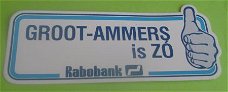 Sticker Groot-Ammers is ZO(rabobank)