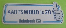Sticker Aartswoud is ZO(rabobank)