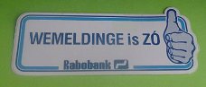 Sticker Wemeldinge is ZO(rabobank)