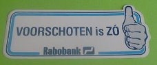 Sticker Voorschoten is ZO(rabobank)