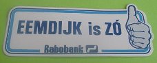 Sticker Eemdijk is ZO(rabobank)