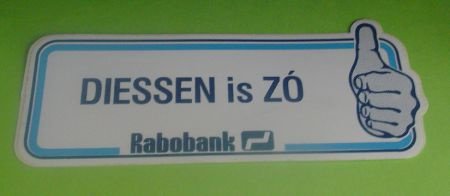 Sticker Diessen is ZO(rabobank) - 1