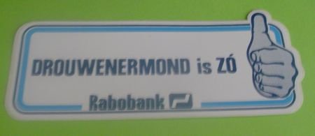 Sticker Drouwenermond is ZO(rabobank) - 1
