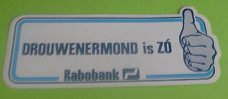 Sticker Drouwenermond is ZO(rabobank)