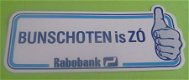 Sticker Bunschoten is ZO(rabobank) - 1 - Thumbnail