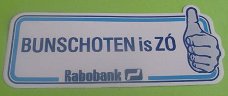 Sticker Bunschoten is ZO(rabobank)