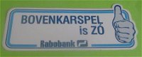 Sticker Bovenkarspel is ZO(rabobank) - 1 - Thumbnail