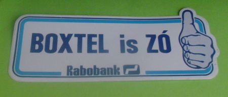 Sticker Boxtel is ZO(rabobank) - 1