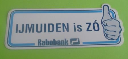 Sticker IJmuiden is ZO(rabobank) - 1